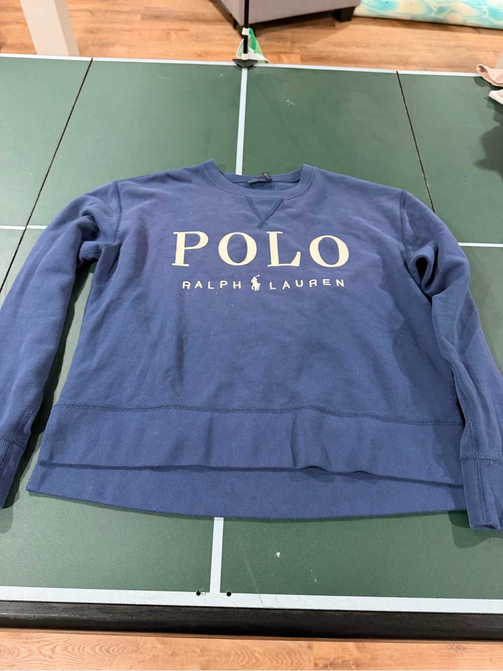 Polo by Ralph Lauren Navy Crewneck with Large Logo